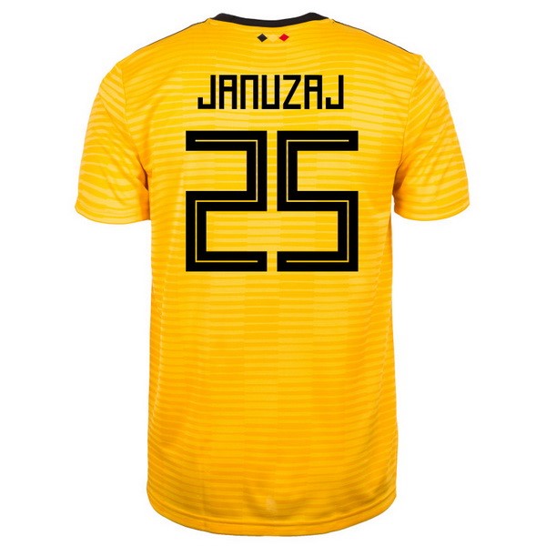 Camiseta Bélgica 2ª Januzaj 2018 Amarillo